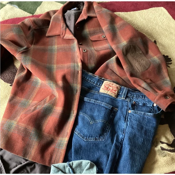 ⚜️ Vintage Cropped Blazer Taupe Fleck EUC Mort Schraeder SHOULDER PADS - Picture 9 of 16